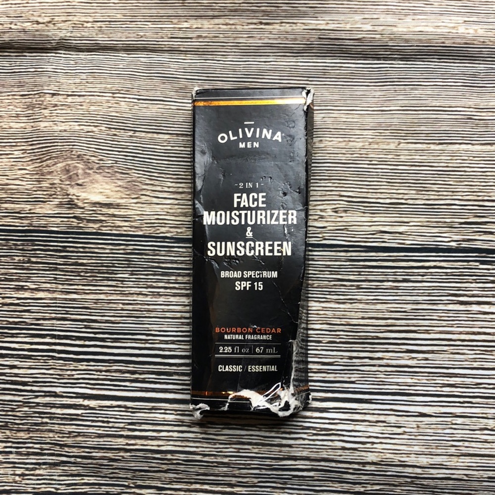 Olivina Men’s Face Moisturizer and Suncreen